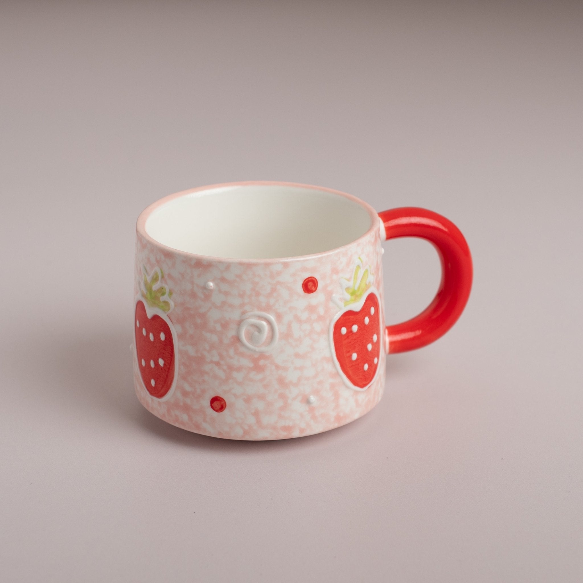 Strawberry Hand - Painted Mug - Urban Home