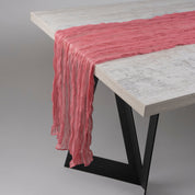 Pink Cheesecloth Table Runner (3m x 0.9m) - Urban Home