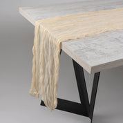 Off - White Cheesecloth Table Runner (3m x 0.9m) - Urban Home