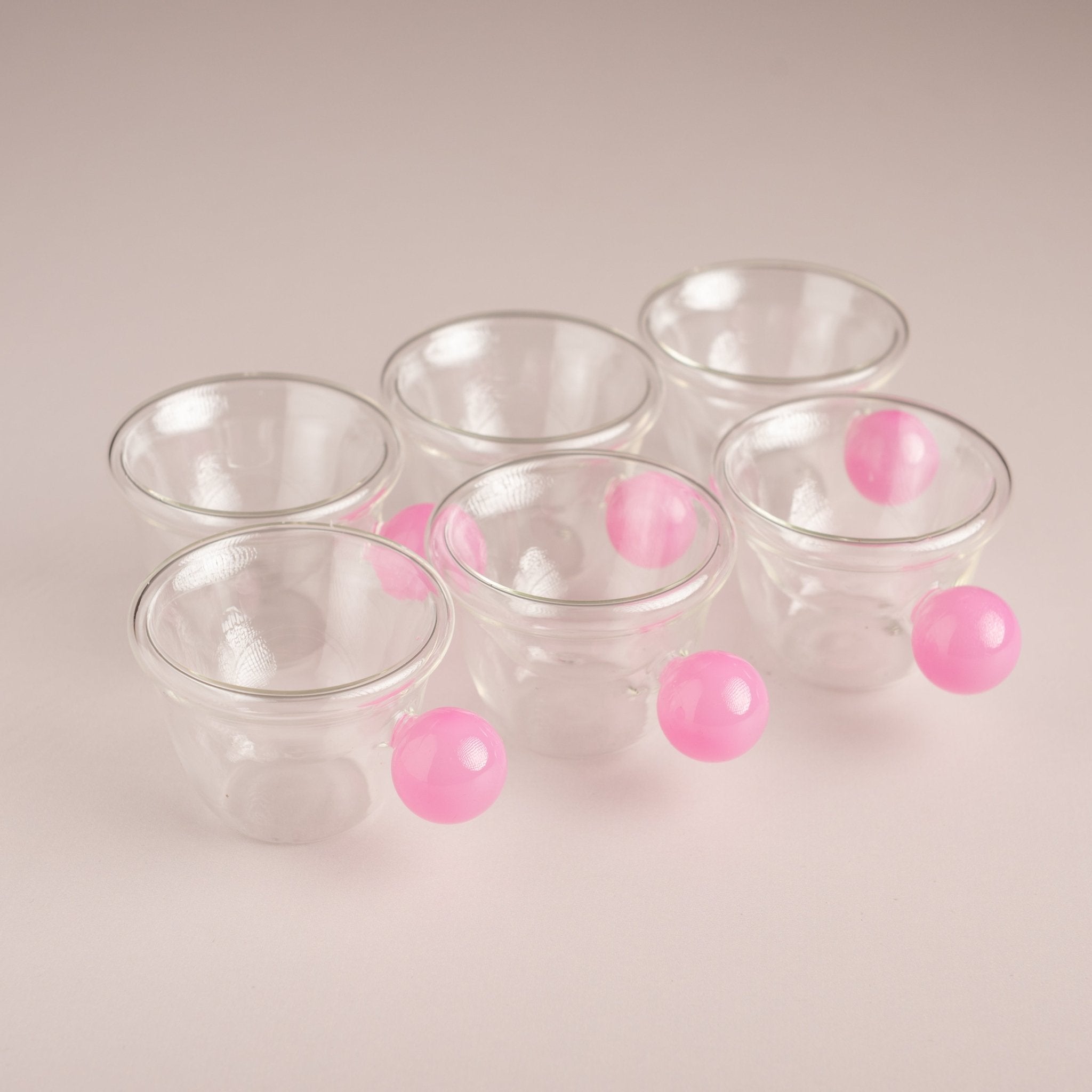 Orb Handle Double Wall Glass Cup - Urban Home
