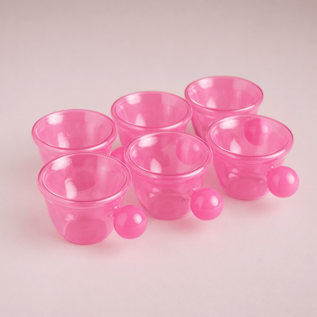 Orb Handle Double Wall Glass Cup - Urban Home