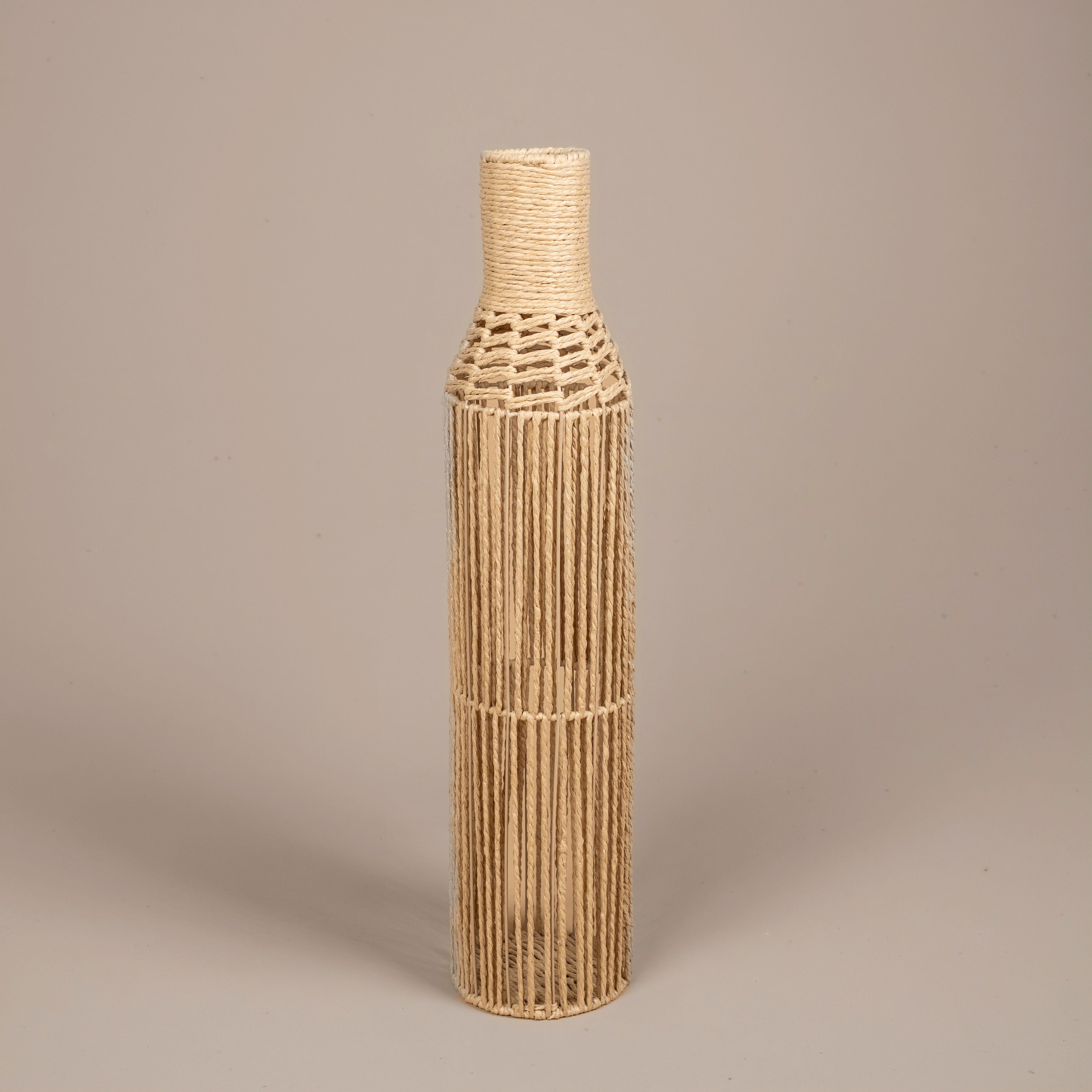 Woven Rattan Tall Floor Vase