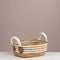 Coastal Stripe Woven Storage Basket - Urban Home
