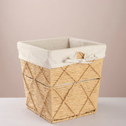Square Woven Trash & Tissue Set - Natural - Urban Home