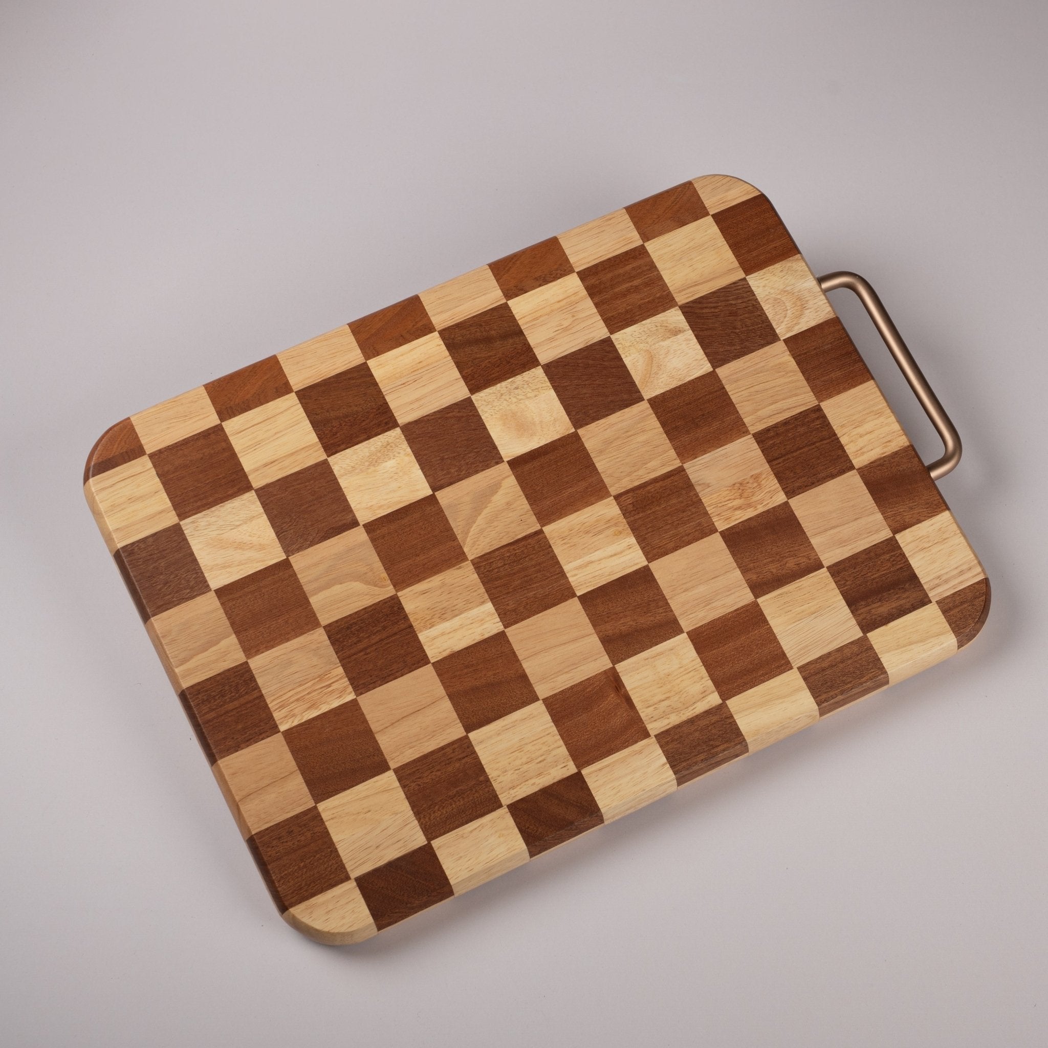 Acacia Wood Cutting Board with Handle — Natural, Durable & Versatile - Urban Home