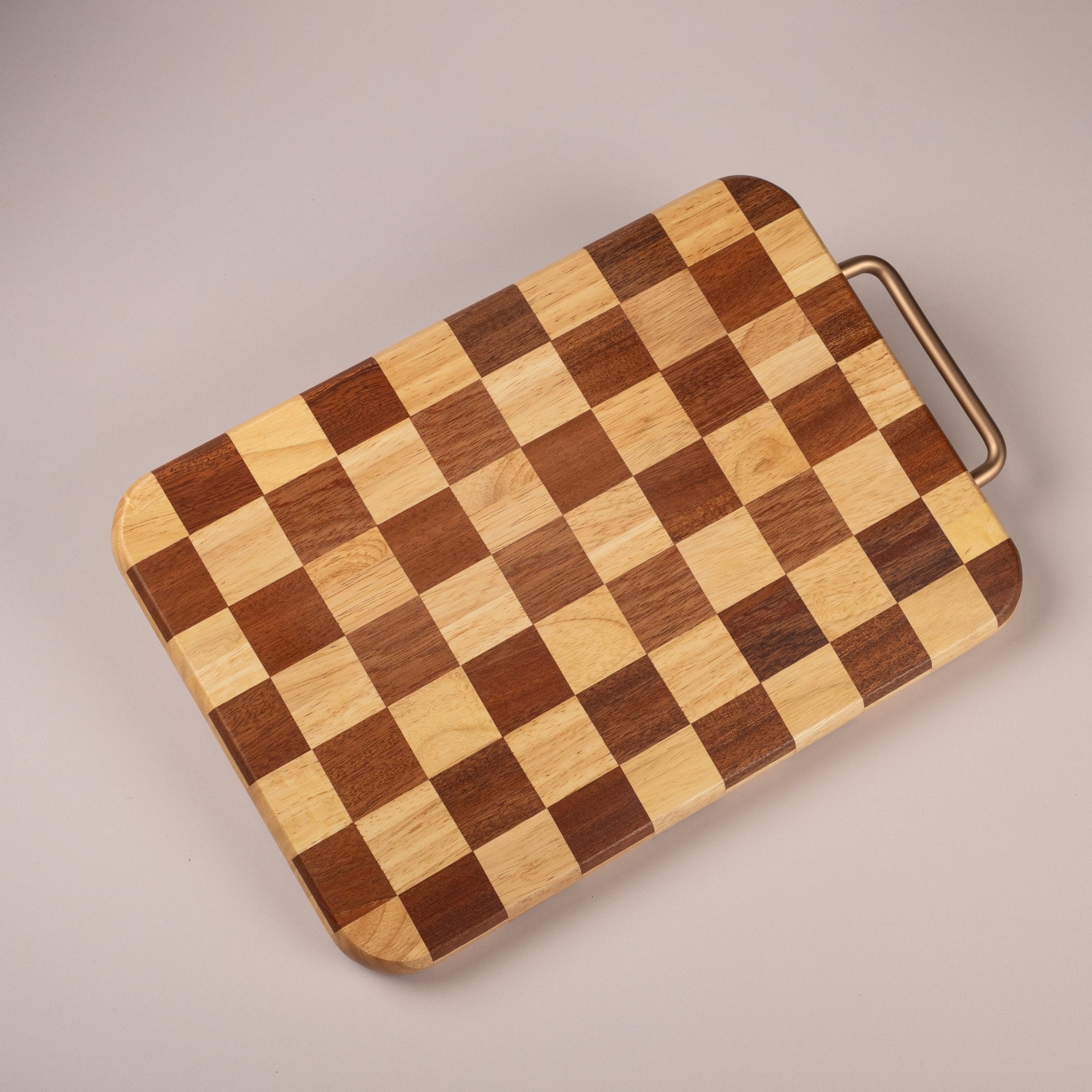 Acacia Wood Cutting Board with Handle — Natural, Durable & Versatile - Urban Home