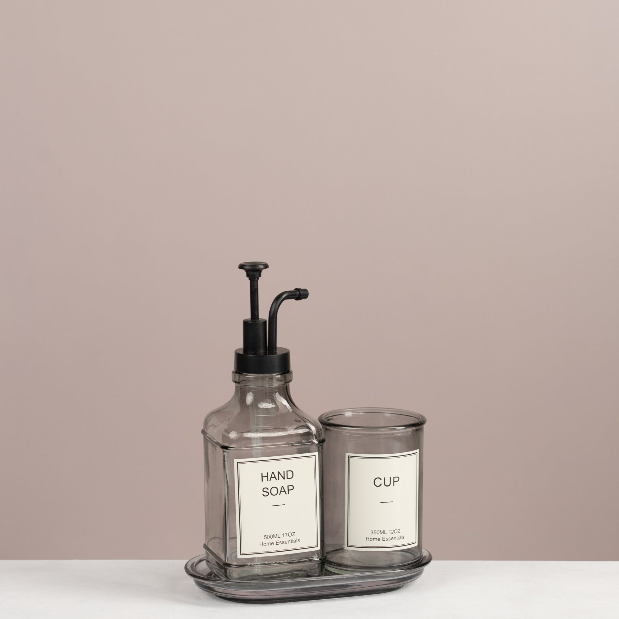 Modern Glass Bathroom Set - Urban Home