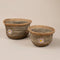 Embroidered Daisy Woven Straw Baskets - Urban Home
