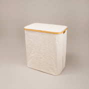 Bamboo Double Laundry Hamper with Lid