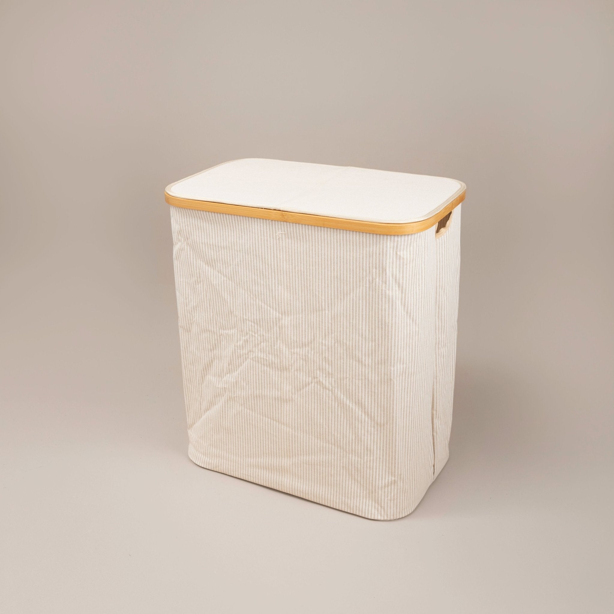 Bamboo Double Laundry Hamper with Lid - Urban Home