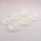 Gold Rim or clear heart shaped Glass Dessert Bowl Set – 6 Pieces - Urban Home