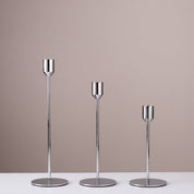 Modern Metal Taper Candle Holder Set - 3 Heights - Urban Home