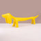 Minimalist Yellow Dachshund Statue - Urban Home