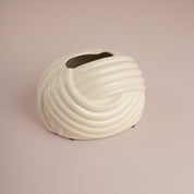 Modern Ribbed Knot Ceramic Tissue Box - Urban Home