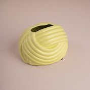 Modern Ribbed Knot Ceramic Tissue Box - Urban Home