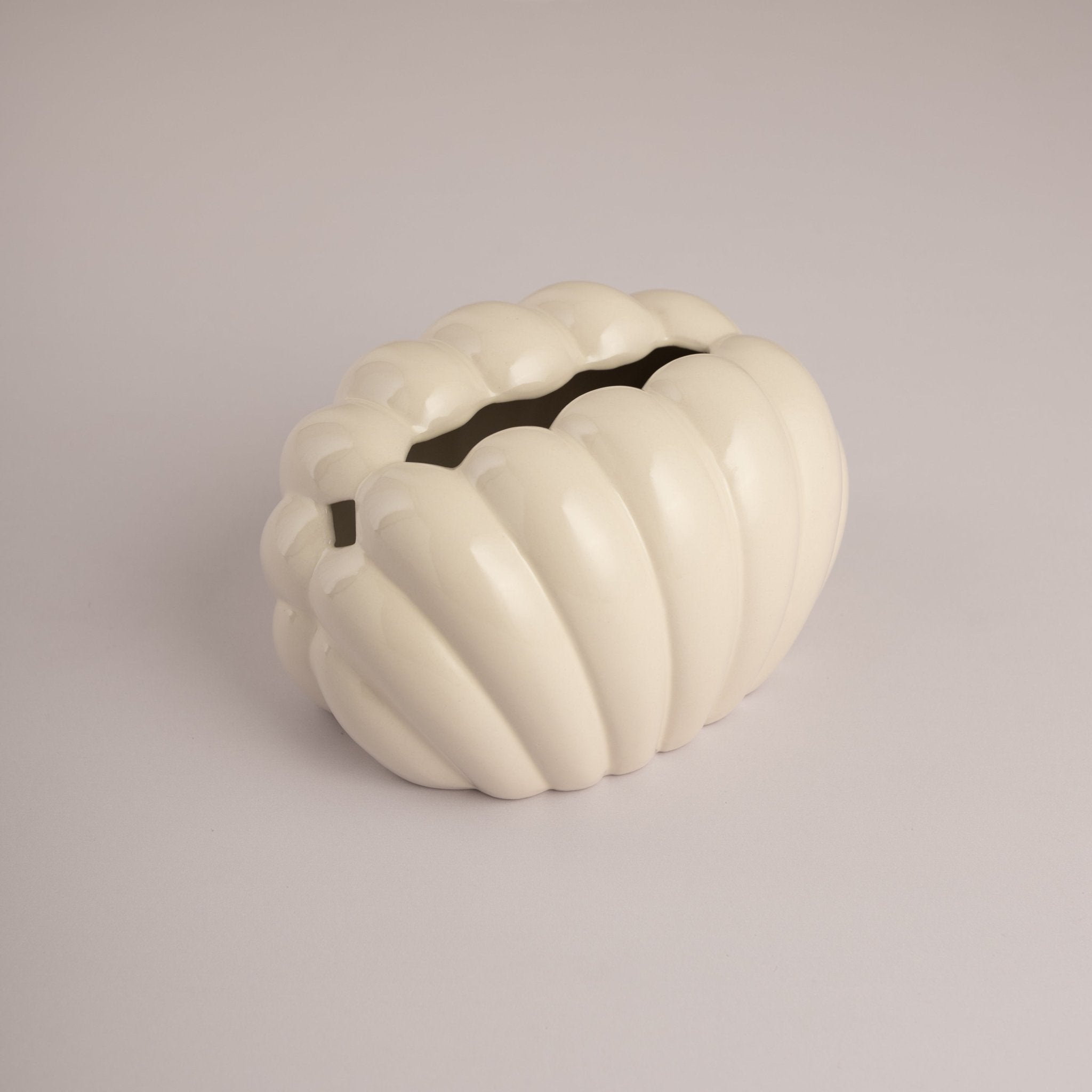 Cream Scalloped Ceramic Tissue Box - Urban Home