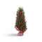 Pine Tree with Red Berries & Tartan Base - 65cm