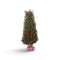 Pine Tree with Red Berries & Tartan Base - 75cm