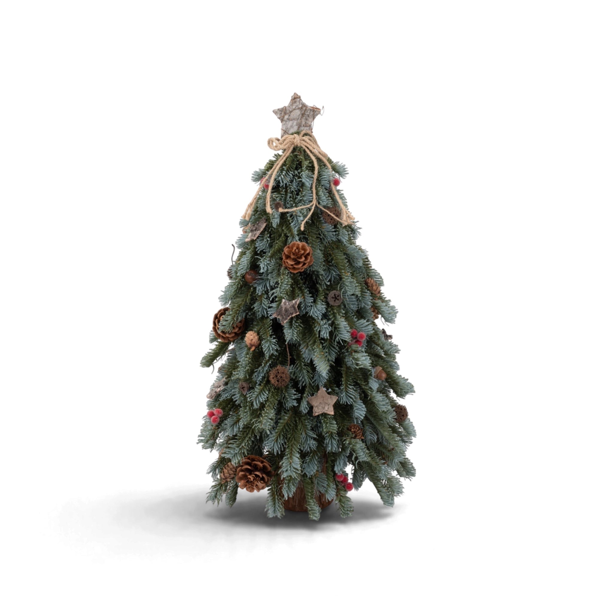 Pine Tree with Pinecones, Berries & Star Topper - 65cm