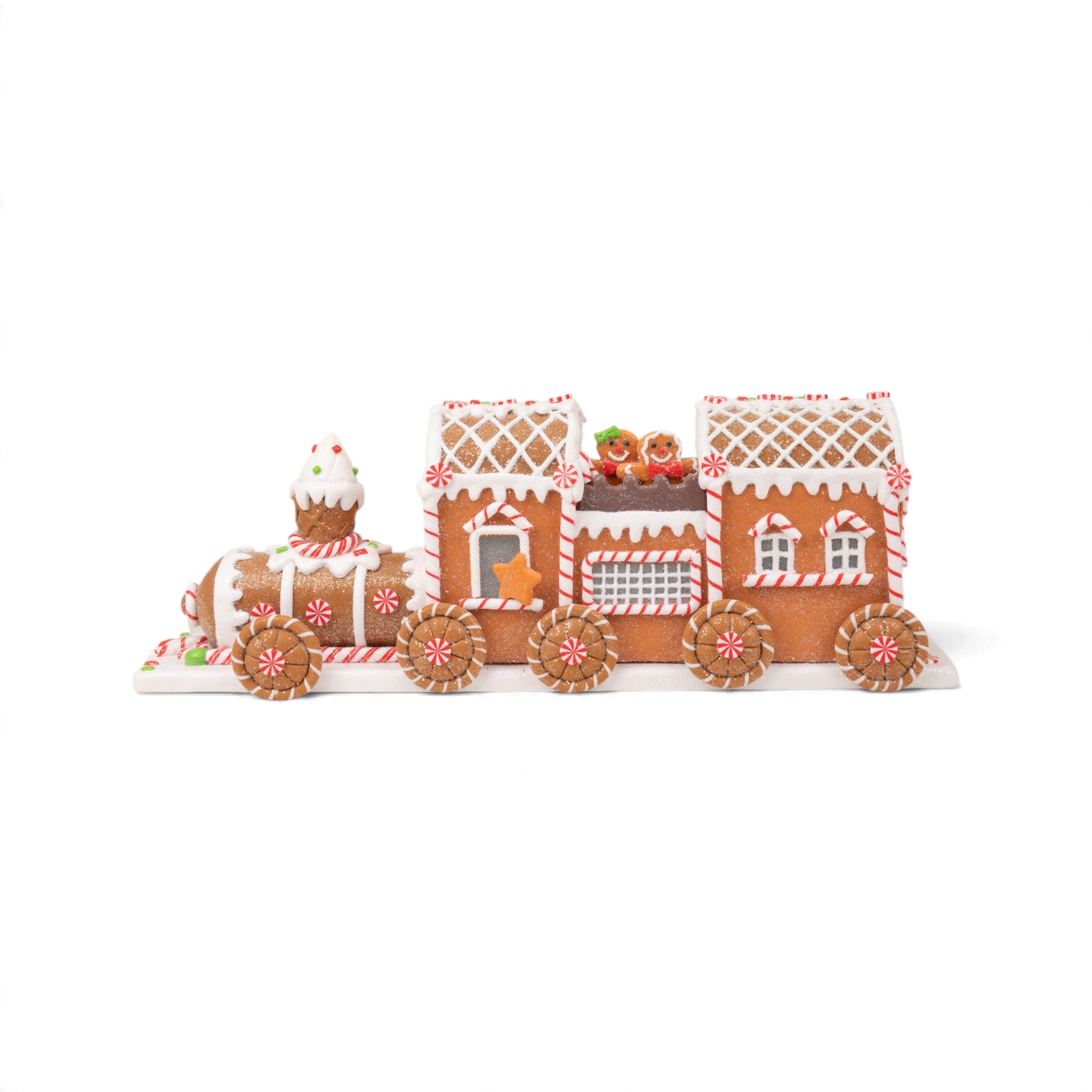 Gingerbread Train with LED Light