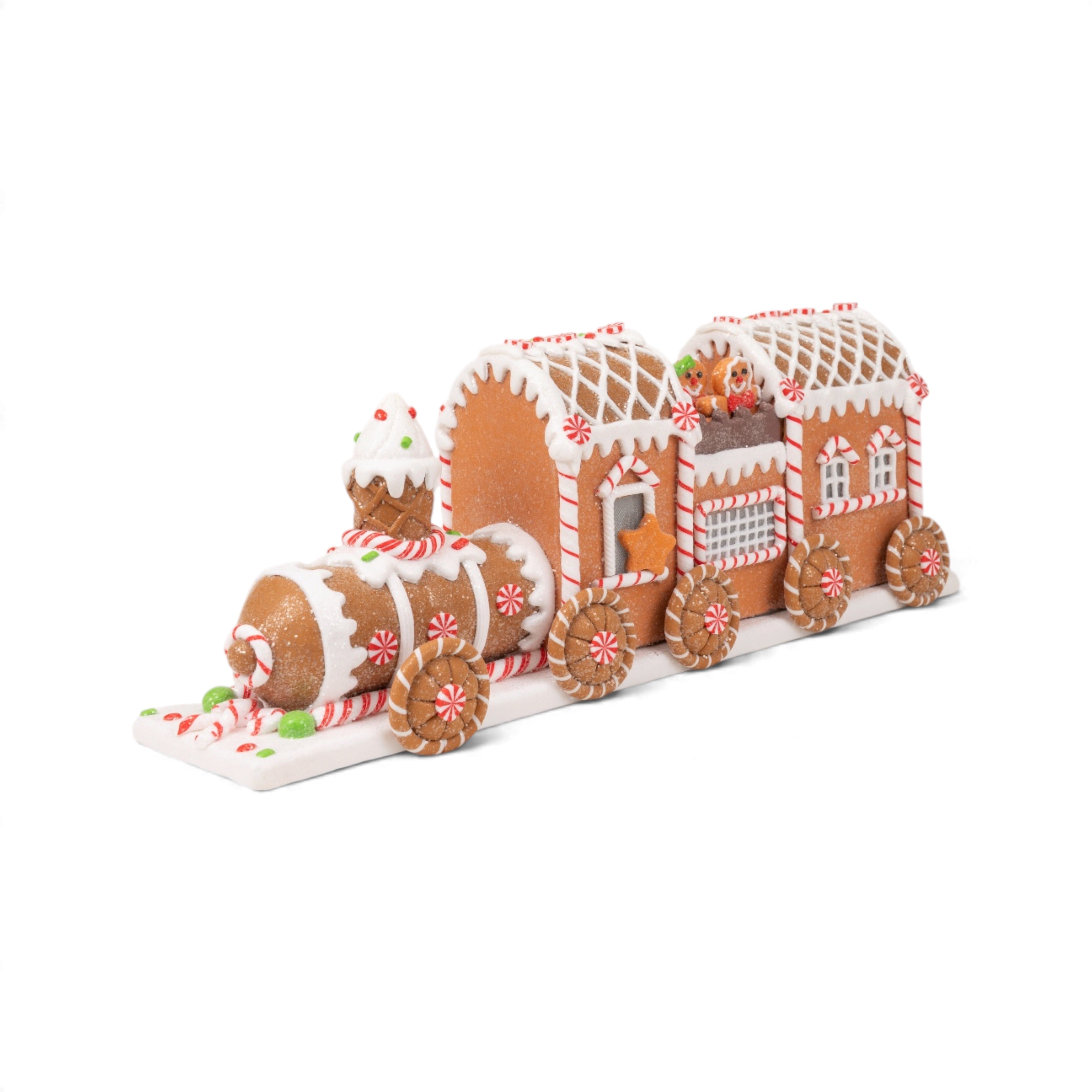 Gingerbread Train with LED Light