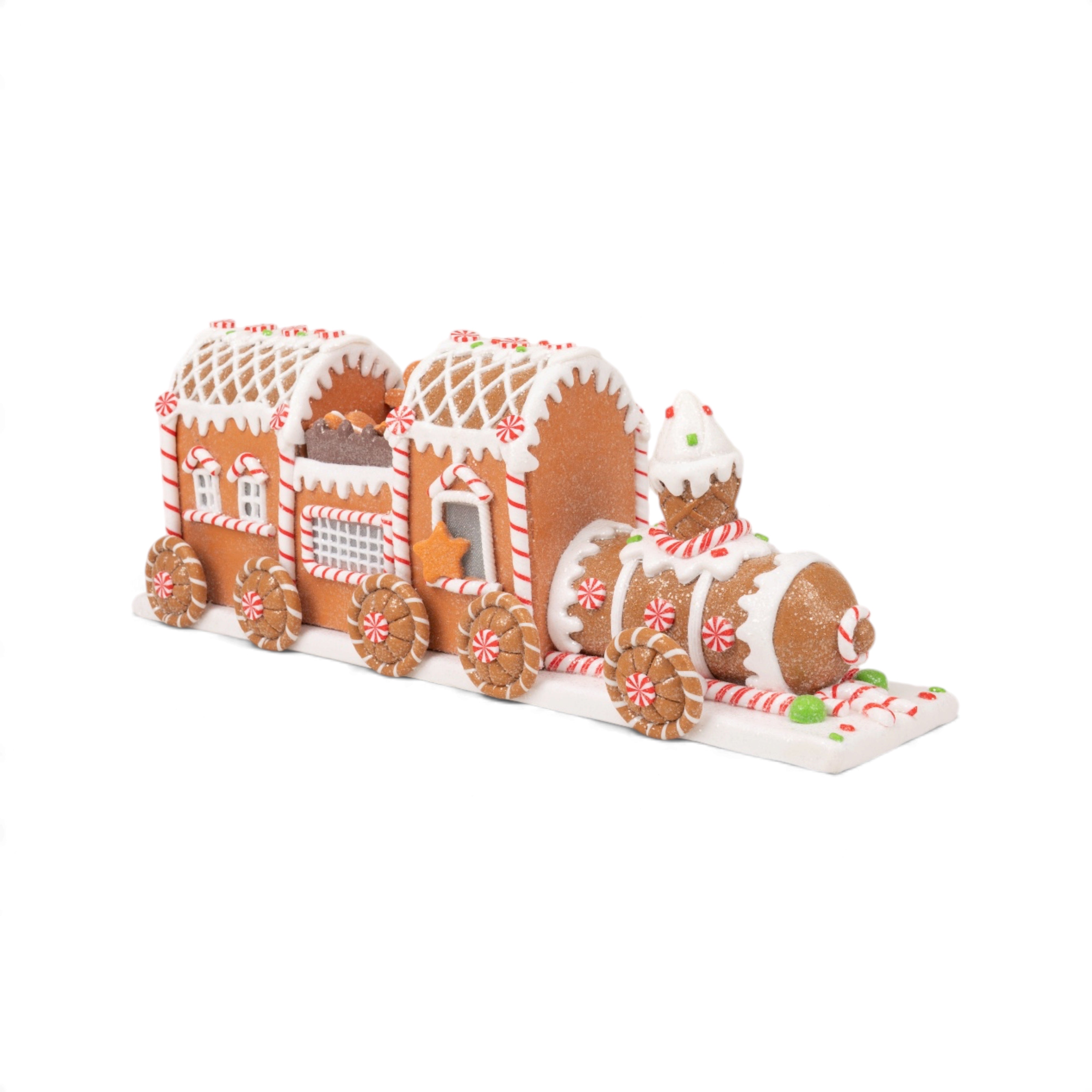 Gingerbread Train with LED Light