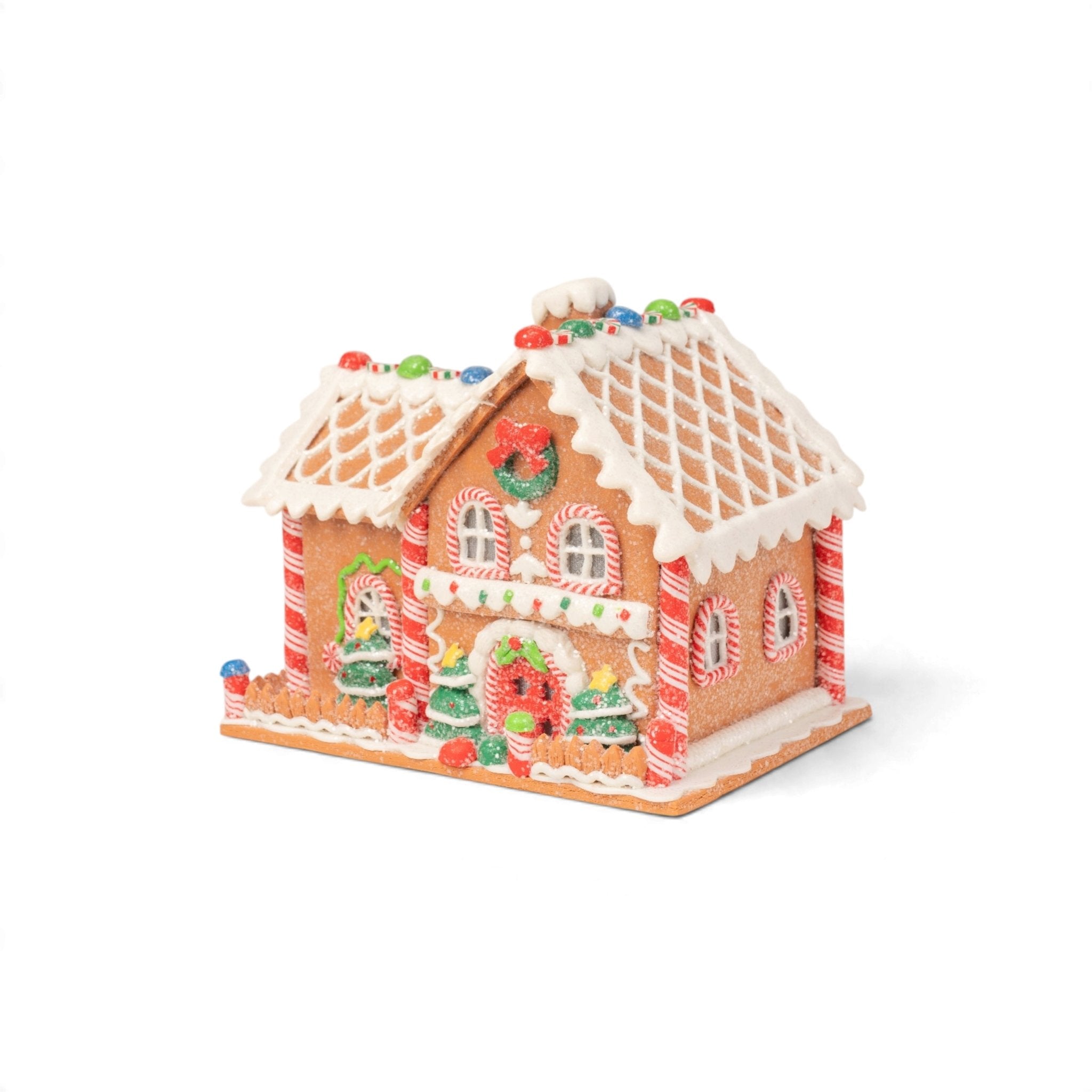 Gingerbread House with LED Light - Small