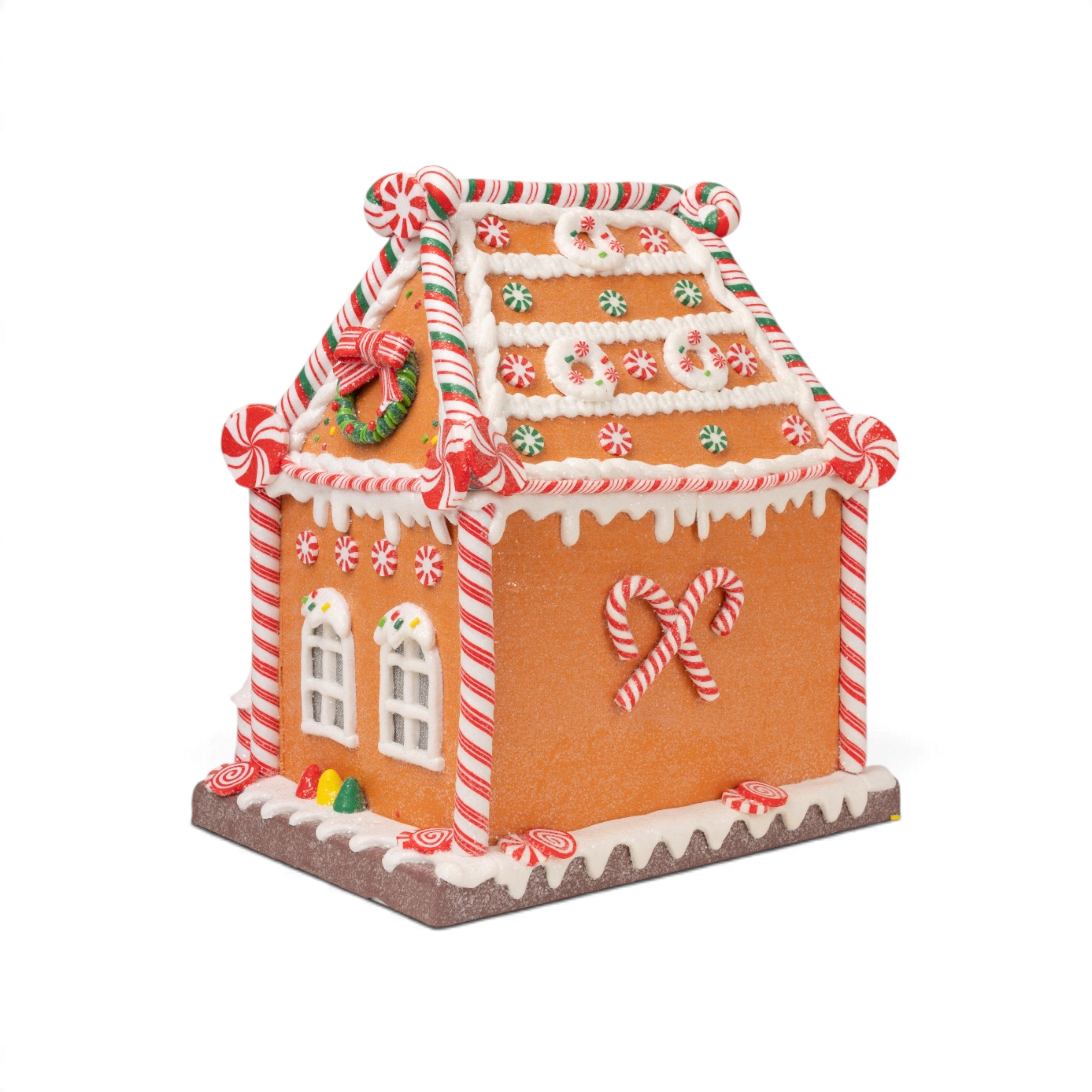 Gingerbread House with LED Light - Large