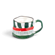 Striped Christmas Mug