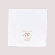 Sea Breeze Embroidered Cotton Towel – 33 × 33 cm