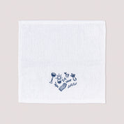 Sea Breeze Embroidered Cotton Towel – 33 × 33 cm